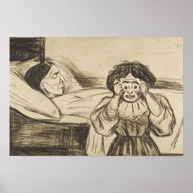 Edvard Munch - The Dead Mother and Her Child Poster (Front)