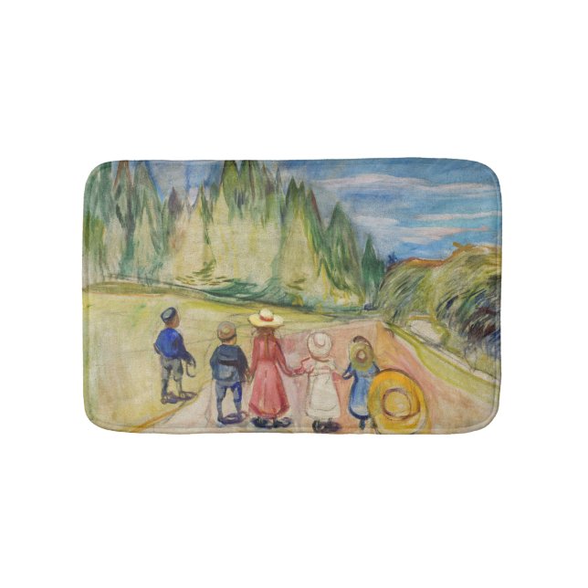 Edvard Munch - The Fairytale Forest Bath Mat (Front)