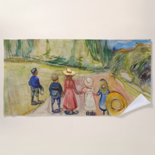 Edvard Munch - The Fairytale Forest Beach Towel