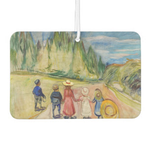 Edvard Munch - The Fairytale Forest Car Air Freshener