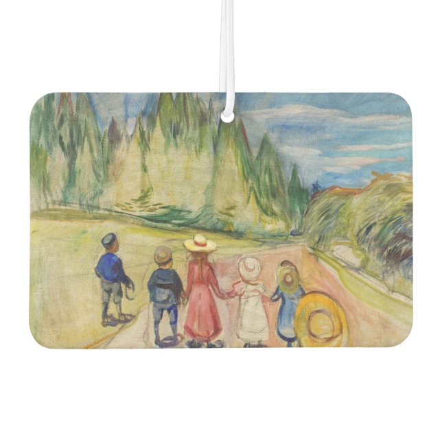 Edvard Munch - The Fairytale Forest Car Air Freshener (Front)