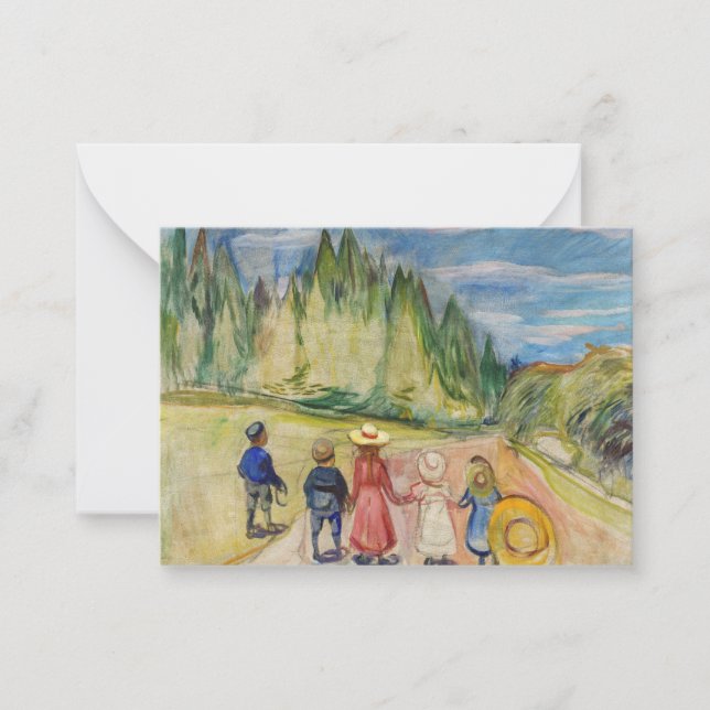 Edvard Munch - The Fairytale Forest Card (Front)