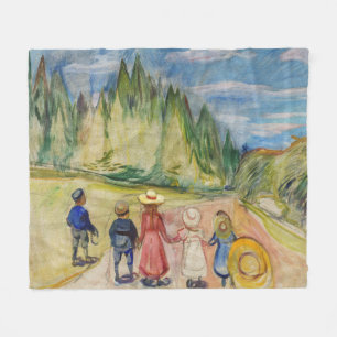 Edvard Munch - The Fairytale Forest Fleece Blanket