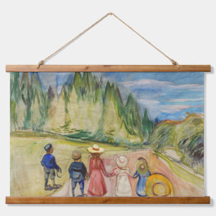 Edvard Munch - The Fairytale Forest Hanging Tapestry
