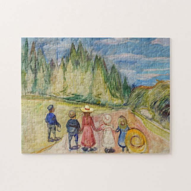 Edvard Munch - The Fairytale Forest Jigsaw Puzzle (Horizontal)