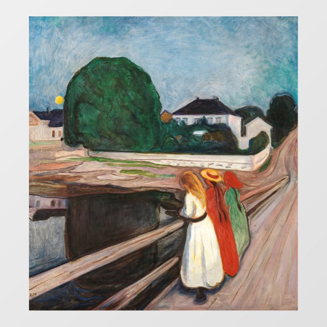 Edvard Munch - The Girls on the Bridge (Sheet)