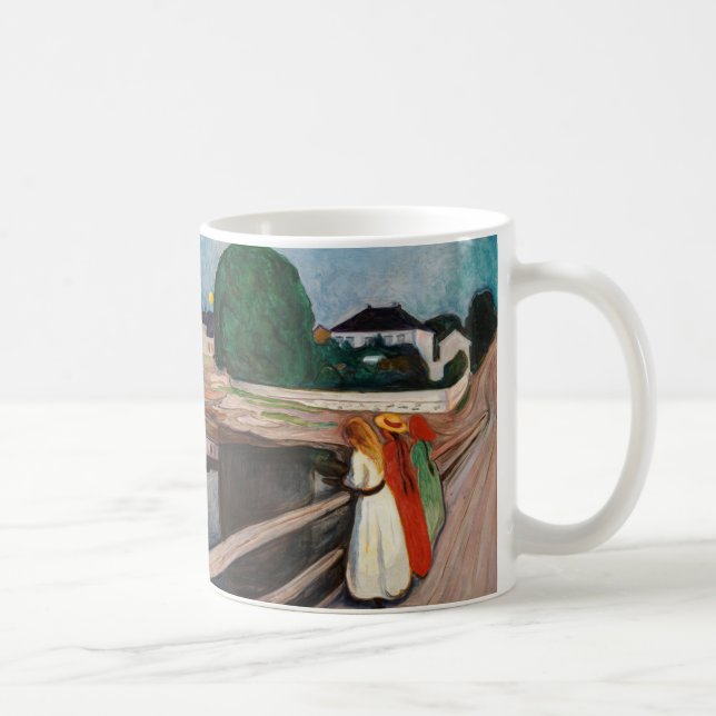 Edvard Munch - The Girls on the Bridge Coffee Mug (Right)