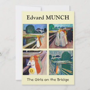 Edvard Munch - The Girls on the Bridge Selection Thank You Card