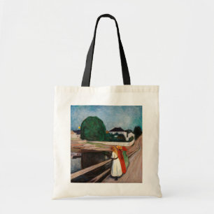 Edvard Munch - The Girls on the Bridge Tote Bag