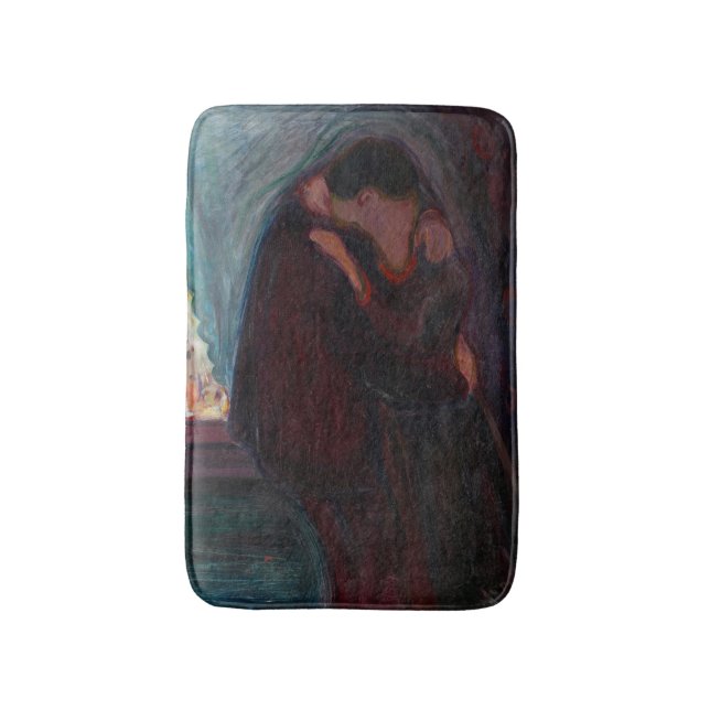 Edvard Munch - The Kiss Bath Mat (Front Vertical)