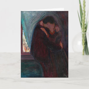 Edvard Munch - The Kiss Card
