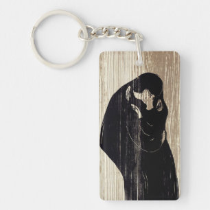 Edvard Munch - The Kiss IV Key Ring