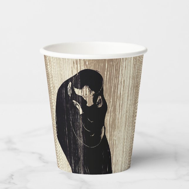 Edvard Munch - The Kiss IV Paper Cups (Front)