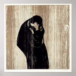 Edvard Munch - The Kiss IV Poster