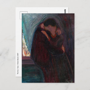 Edvard Munch - The Kiss Postcard