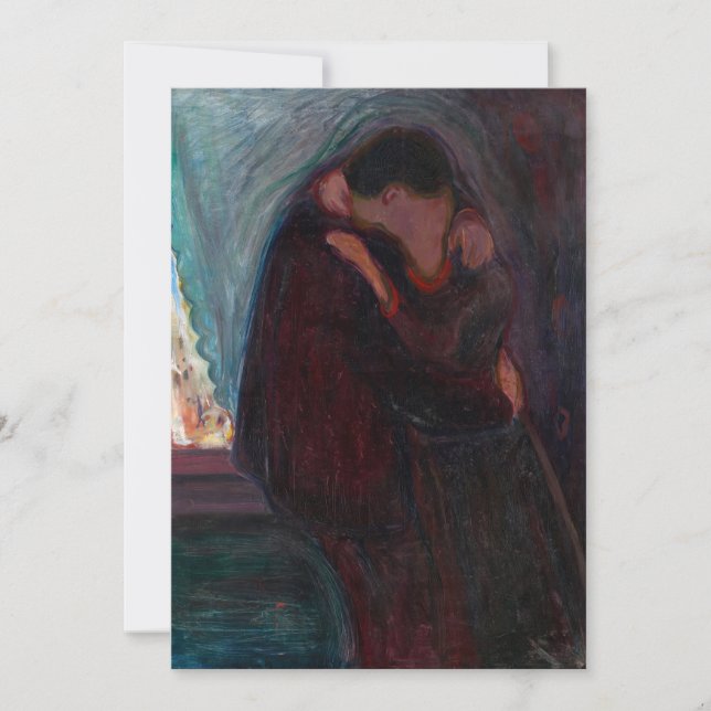 Edvard Munch - The Kiss Thank You Card (Front)