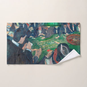 Edvard Munch - The Roulette Table in Monte Carlo Bath Towel Set