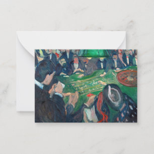Edvard Munch - The Roulette Table in Monte Carlo Card