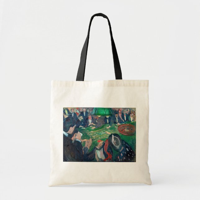 Edvard Munch - The Roulette Table in Monte Carlo Tote Bag (Front)