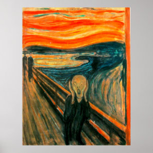 EDVARD MUNCH - The scream 1893 Poster