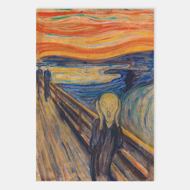 Edvard Munch - The Scream 1893 Wrapping Paper Sheet (Creator Uploaded)