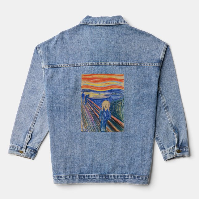 Edvard Munch - The Scream 1895 Denim Jacket (Back)