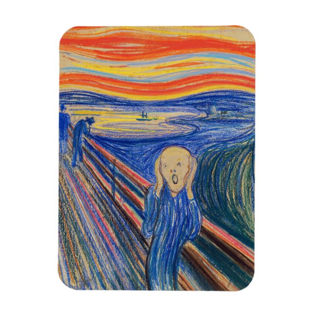 Edvard Munch - The Scream 1895 Magnet (Vertical)