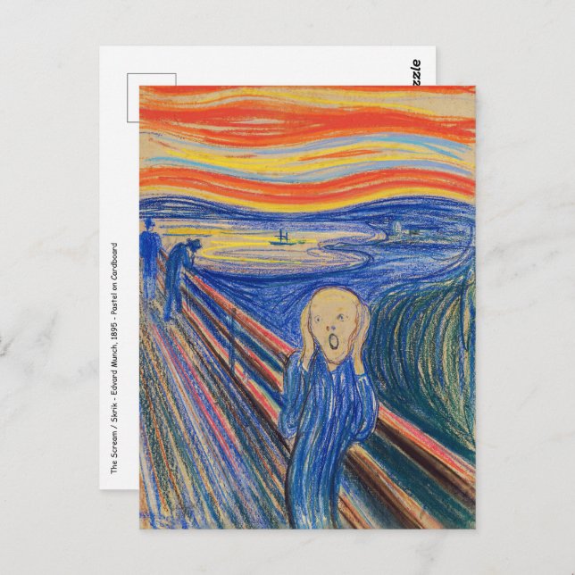 Edvard Munch - The Scream 1895 Postcard (Front/Back)