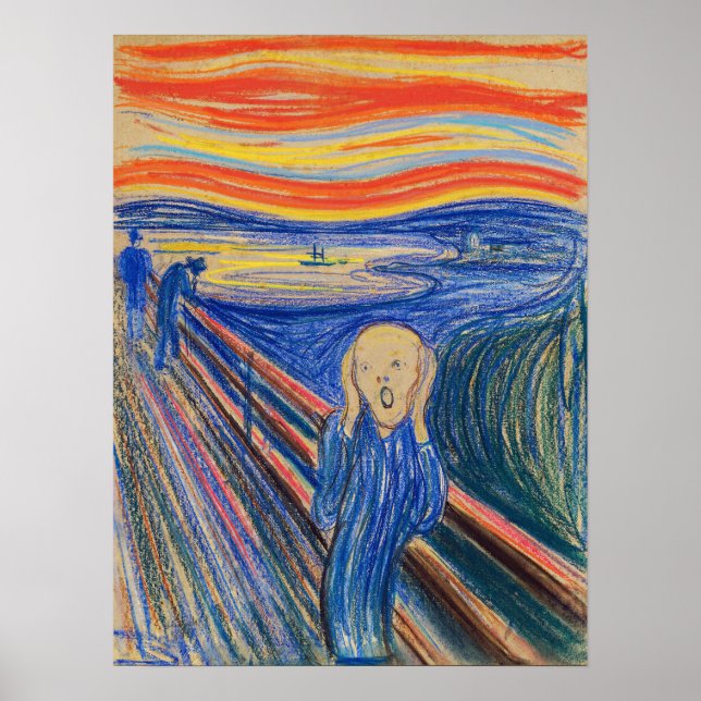 Edvard Munch - The Scream 1895 Poster (Front)