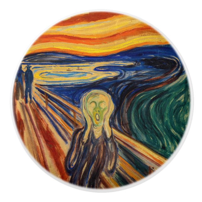 Edvard Munch - The Scream 1910 Ceramic Knob (Front)