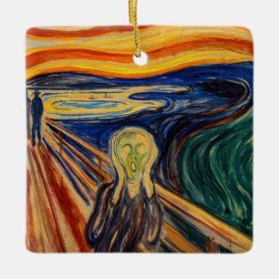 Edvard Munch - The Scream 1910 Ceramic Ornament