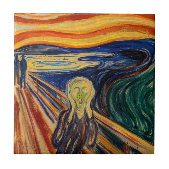 Edvard Munch - The Scream 1910 Ceramic Tile (Front)