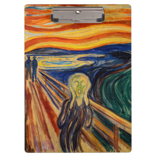 Edvard Munch - The Scream 1910 Clipboard