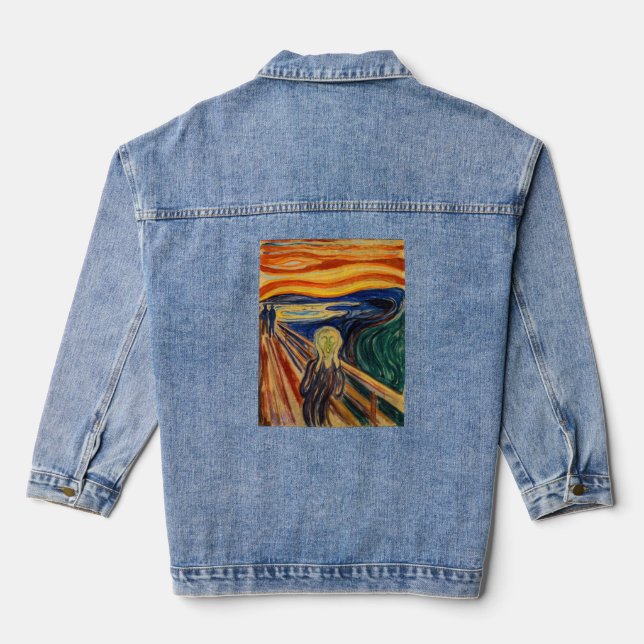 Edvard Munch - The Scream 1910 Denim Jacket (Back)