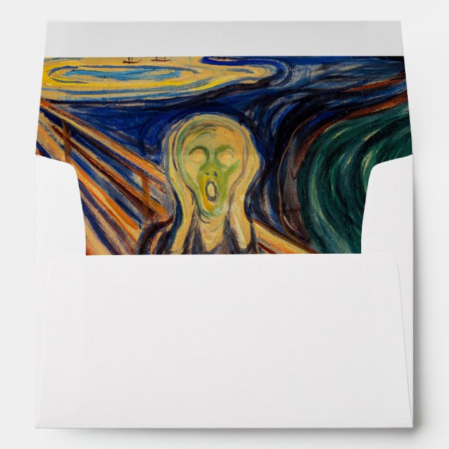 Edvard Munch - The Scream 1910 Envelope (Back (Bottom))