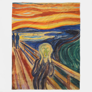 Edvard Munch - The Scream 1910 Fleece Blanket