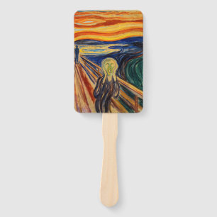 Edvard Munch - The Scream 1910 Hand Fan