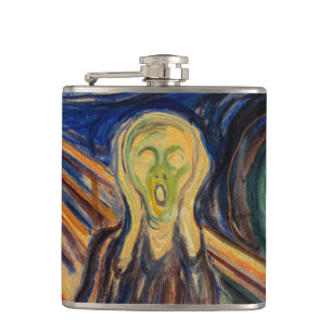 Edvard Munch - The Scream 1910 Hip Flask