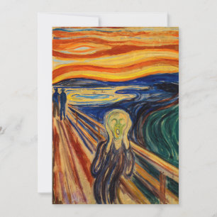 Edvard Munch - The Scream 1910 Invitation