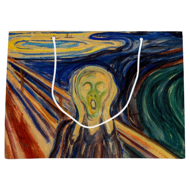 Edvard Munch - The Scream 1910 Large Gift Bag (Front)