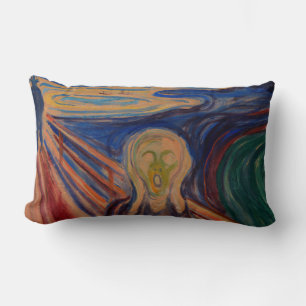 Edvard Munch The Scream 1910 Lumbar Cushion