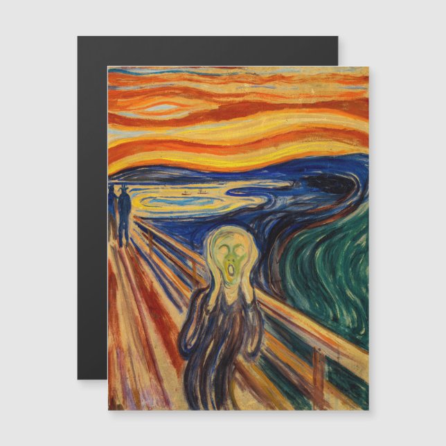 Edvard Munch - The Scream 1910 Magnetic Card (Front/Back)
