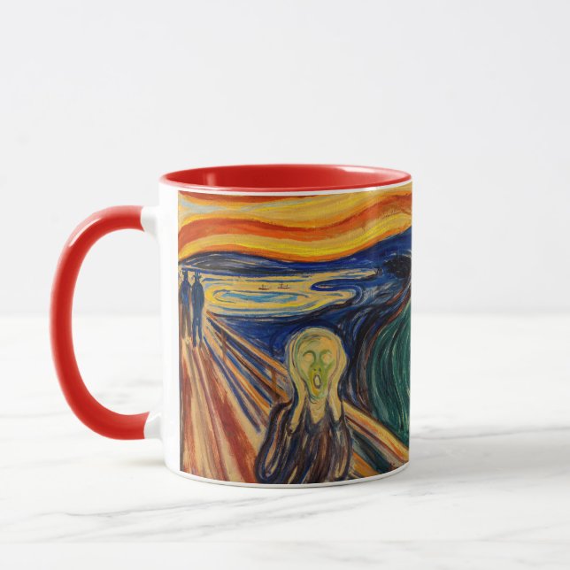 Edvard Munch - The Scream 1910 Mug (Left)