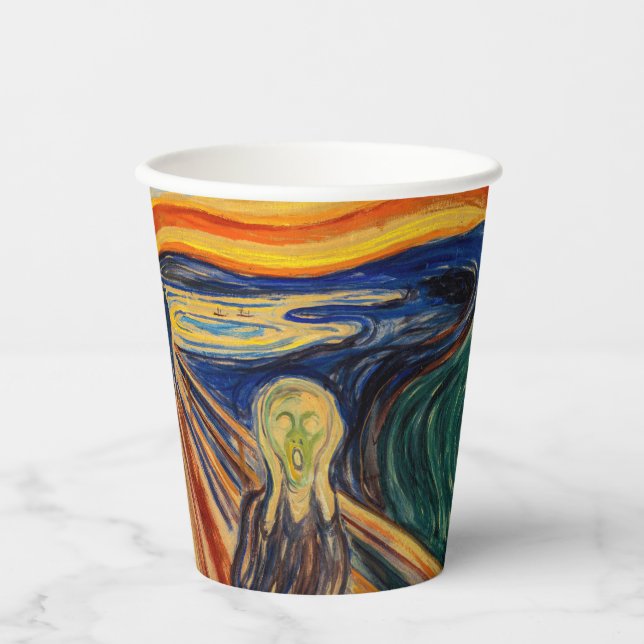Edvard Munch - The Scream 1910 Paper Cups (Front)