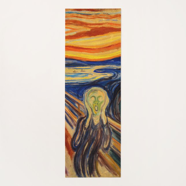 Edvard Munch - The Scream 1910 Yoga Mat (Back)
