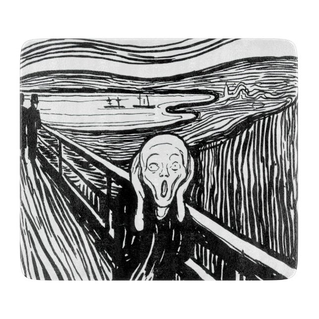 Edvard Munch - The Scream Lithograph Cutting Board (Front)