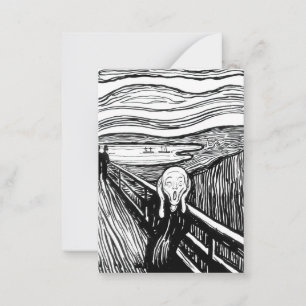 Edvard Munch - The Scream Lithography Card