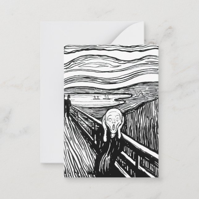 Edvard Munch - The Scream Lithography Card (Front)