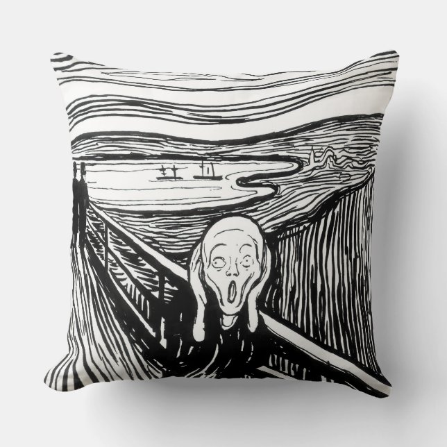 Edvard Munch - The Scream Lithography Cushion (Front)