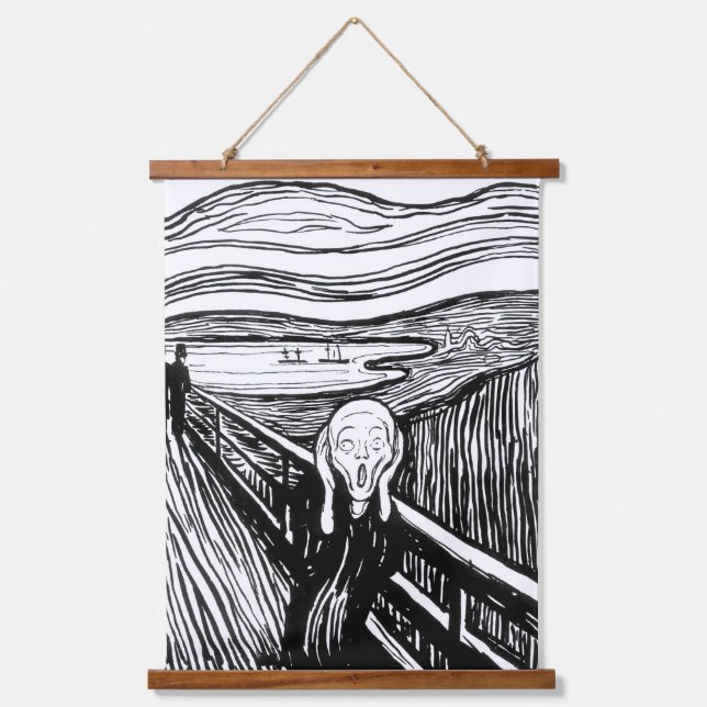Edvard Munch - The Scream Lithography Hanging Tapestry (Front)